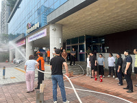 의왕도시공사 부곡스포츠센터, 소방합동훈련 실시