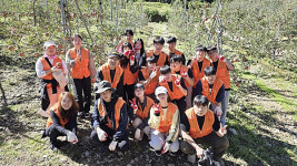 오산시자원봉사센터, 청년들과 사과 농장 봉사활동 진행