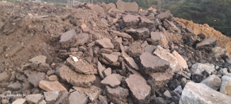 진안 동향~무주 안성,국가지원지방 공사현장 수천톤 폐기물 불법야적…물의