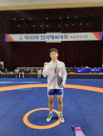 태백시 철암고 김윤환 선수,  제105회 전국체육대회 레슬링대회 은메달 획득