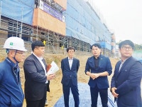 구미교육지원청, 산동중학교 교사 증축 현장 점검