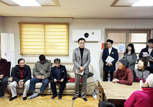 정장선 평택시장, 한파쉼터 방문