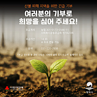 평택시 통-이장 연합회, 영남지역 산불 피해복구 성금 기부
