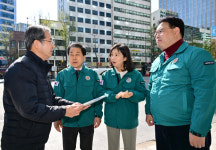 최호정 의장, 시청역 8번 출구 땅꺼짐 현장 방문…근본 대책 마련