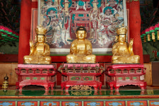 상주 용흥사 목조아미타여래삼존좌상 경상북도 유형문화유산 지정