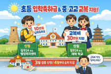 경주시, 초등 10만원·중‧고 신입생 30만원 지원
