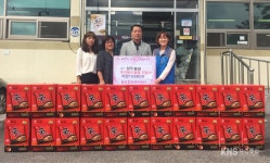 남양주 성우환경, 이웃돕기 사랑의 라면 100상자 기탁
