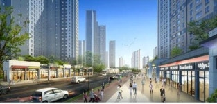 평택 브랜드 타운 자이더익스프레스 단지내 상가, 22일 분양