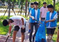 남양주 호평중학교, 환경지킴이봉사단 발대식...단장 박인선 임명