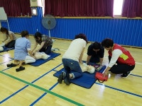 경산소방서, 삼성현초등학교 학생 및 교직원 심폐소생술 실습