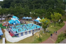 웅상지역 공원 물놀이장 인기