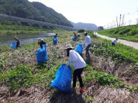 광주시 초월읍,  민·관 협력 하천변 대청소 실시