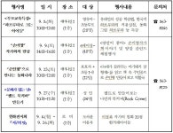 인천시 청라호수도서관, 9월 독서의 달 가족프로그램 풍성
