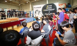 방송인 조춘, 제5회 ABC전국복싱대회에 참석 