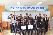 강진군농업기술센터-서울시농업기술센터, 귀농귀촌  우호 교류 협약 체결