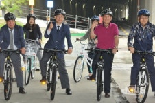 용인시 보정동 주민자치위원회서 탄천길 자전거 대여실시