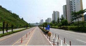 목포시 후광대로 버스전용차로 중앙분리대 정비