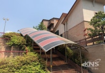 용인시 경사 심한 대덕초․중학교 통학로에캐노피설치