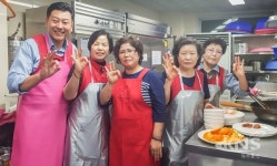 이인희 남양주시장 후보, 호평성당서 봉사활동 펼쳐