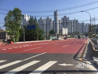 용인시,  등기소앞~선봉사간 도로 확장 준공