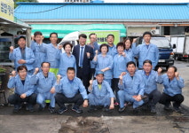 김진규 울산 남구청장, 소외계층과 색다른 취임식