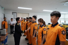 함양소방서, 정순욱 서장 초도순시 나서