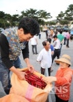괴산군 직거래 홍고추시장 괴산장날 개장