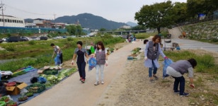 전국공무직노조 전주시지부 환경정화 구슬땀