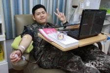 평택 방공관제사 예하 제8249부대 공군 장병들, 혈액암 학생 위해 헌혈