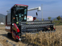 남원 최초, 범용 콤바인 콩 수확 농작업대행 큰 호응