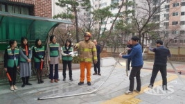 용인시 상현1동, 수지119안전센터와 합동 소방훈련