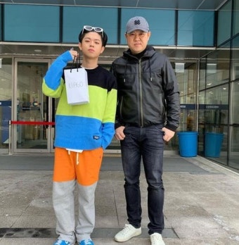 김구라 MC 그리, 붕어빵 부자 인증샷... 