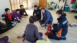영암소방서, 관내 어르신 쉼터 기초소방시설 보급 설치