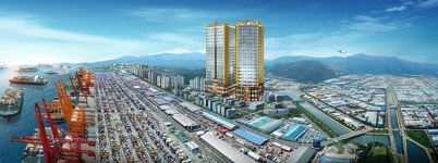 다인건설 시공 부산신항  1,2차 다인로얄팰리스 분양 막바지