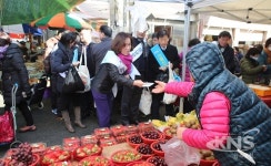 대경경자청 직원들, 대구 반야월종합시장서 장보기 행사 가져