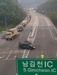 미군, 사드 장비 전격 배치..주민들, 불법 반발
