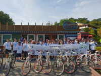 군산 나포중, 평화·생태 싣고 150km 금강 자전거 종주