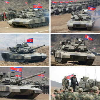 김정은 위원장, 탱크부대 훈련지도...'전쟁준비완성' 거듭 강조