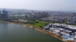 산둥성 룽청시 잉화후 체육공원: 늪지의 아름다운 변신 