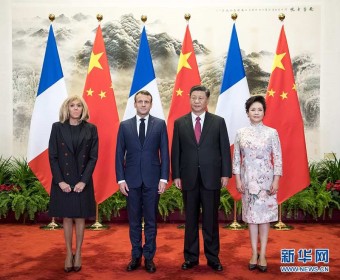 시진핑 주석, 방중 마크롱 프랑스 대통령과 회담