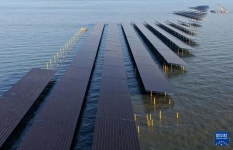 허베이 창리, 해상 태양광 발전소 프로젝트 건설 한창