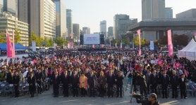 간호사 5만명 광화문 운집…국회의원 간호법 통과 약속