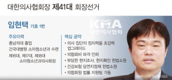 의협회장 임현택·이필수 후보 결선행...전자투표서 결정