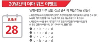 [6월 28일 퀴즈] 반려견 피부 질환의 일반적인 진료 순서는?