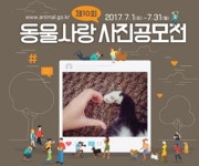   제10회 동물사랑 사진공모전 개최…7월 31일까지 응모가능  