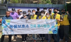 광주동물병원협회 루미너리 봉사단，녹색구조단과 나주에서 봉사진행
