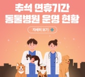 [리스트] 추석 연휴에 문 여는 전국 동물병원 600개