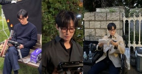 남궁민, ‘우리 영화’ 촬영 현장 공개…‘뿔테+덮머’ 비주얼도 훈훈