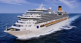 인천시 새해 첫 인천 모항 크루즈, 코스타 세레나호 출항