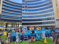 송파구민 2만여 명 찾은 가든파이브 ‘하하호호 물놀이장’…도심 가족 피서지 딱 좋네